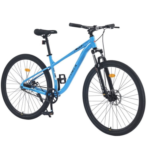 ZUN 29 Inch Wheels Single Speed Mountain Bike, for Men Women Boys and Girls, Front Suspension, Steel W1019P225378