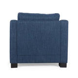 Upholstered Club Chair-Blue N758P268286B