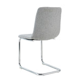 ZUN Modern simple light luxury dining Light Grey chair home bedroom stool back student desk chair metal W210P143662