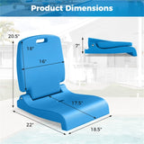 Outdoor swimming pool chairs with folding function-Blue 43681794