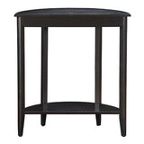 ZUN Black Console Table with Bottom Shelf B062P189228