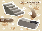5-Step Dog Stairs Steps for High Bed, Pet Steps for Small Dogs and Cats, Non-Slip Removable Washable 93679291