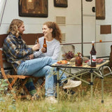 Folding Camping Table, Portable Upgraded Carbon Steel Table with Heavy Duty Carrying Bag, 41788191