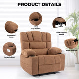 ZUN Massage Recliner Chair Sofa with Heating Vibration W1692P147963