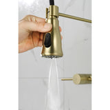 3 Functions Wall Mounted Bridge Kitchen Faucet W2287P167938