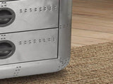 Aluminum 2-Drawer End Table B062P209061
