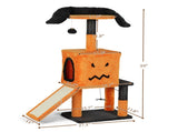 39.4" Halloween Cat Tree, Cat Tower Cat Tree for Indoor Cats with Spacious Cat Condo, Sisal 91631797