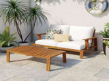 2 Pieces Outdoor Sofa Set 2-person Patio Seating Group Outdoor Conversation Set with Cushions and a N719P246159L
