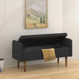 Teddy velvet storage stool, ,with storage space, suitable for apartments, living rooms and W487P205943