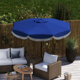 8.8FT Elegance Patio Umbrella, UPF 30 Outdoor Market Umbrella with 8 Ribs, Push Button Tilt,Navy 24616852