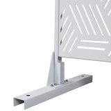 Outdoor & Indoor Privacy Metal Privacy 76" H48" W, Freestanding Decorative Privacy W465P193269