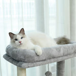 ZUN Luxury Cat Tree Cat Tower with Sisal Scratching Post, Cozy Condo, Top Perch, Hammock and Dangling 75627847