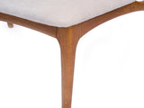 Set of 2 Mid Century Modern Rattan Dining Chairs, Solid Rubber Wood Frame Dining Side Chairs with 72703501