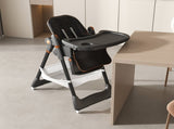 Adjustable Baby High Chair 0-6 Years Portable Infant Feeding Seat with Safety Belt, Silent W2699P299043