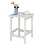 36*36*47cm Single Layer Square HDPE Side Table White 27369810