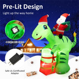 8 Feet Christmas Decoration Inflatable Santa Claus Dinosaur Decoration 44282423