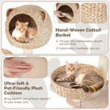 Five-story cat tree with hammock 71744502