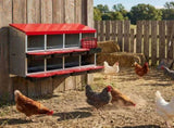 Chicken Nesting Box, 8 Compartment Roll Away Nesting Box for Laying Eggs, Wall Mount Chicken Nesting 23975751