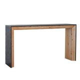 Black / Natural Wooden Console Table Narrow Entryway Table Modern Couch Table Small Entry Way W2729P198996