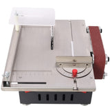 Mini Table Saw,Belt Sander, stainless steel top,4pcs Blades,10pcs Sanding Blet,7 Gear Adjustable W465P200270