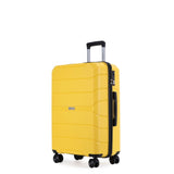 Hardshell Suitcase Spinner Wheels PP Luggages Lightweight Durable Suitcase with TSA Lock,3-Piece W28452163