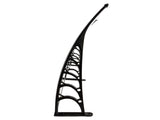 80*38in Household Application Door & Window Rain Cover Eaves Brown Board & Black 38522400