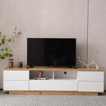 ZUN Modern TV stand for TVs up to 80'' , Media Console with Multi-Functional Storage, Entertainment WF313575AAK