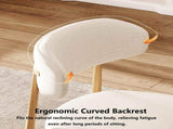 Dining Chairs Set of 2, Metal Kitchen Chairs with Modern Fabric Upholstered for Dining Room, Beige 78631673