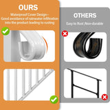 Outdoor 4 Level Iron Handrail Matte White 04980740