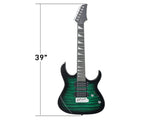 170 Model 39in Electric Guitar HSH Pickups Black complete starter kit suit for Hard Rock 62898820