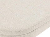 Ottoman Oval Storage Bench,Rubber Wood Legs, Beige W48746798