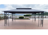 13x10 Outdoor Patio Gazebo Canopy Tent With Ventilated Double Roof And Mosquito net 14558633