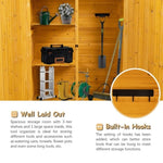 ZUN Outdoor Storage Shed with Lockable Door, Wooden Tool Storage Shed with Detachable Shelves and Pitch 28814055