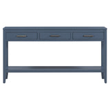 U_STYLE Contemporary 3-Drawer Console Table with 1 Shelf, Entrance Table for Entryway, Hallway, N711P234485V