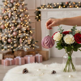 6PCS Set 3.9" Christmas Ball Ornaments Glass Hanging Decor for Holiday Tree Party Decor Vibrant 75322668