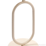 Lantern-shaped Metal End Table, Small Round Side Table, Modern Coffee Drink Cocktail Table, Small W2664P232828