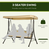 3-Seat Outdoor Porch Swing 85648361