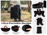 Black 400 lbs Heavy-Duty Collapsible Wagon Cart with All-Terrain Wheels, 180L Capacity Folding 40348987