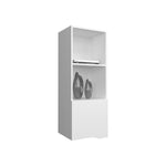 ZUN Wall Cabinet 43.3" H, with 1 Door and 3 Shelves, White B097P250867