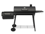 Barrel Charcoal Grill with Offset Smoker & Warming Rack, Outdoor BBQ Grill with 557 Sq. In. Grilling 02112676
