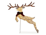 5FT Lighted Jumping Reindeer Christmas Decorations, Pre-lit Holiday Decor with 100 Warm White LED 41630583