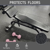0.56 Inch EVA Foam Puzzle Exercise Mat - 12 Pieces for Home Gym, Shock-Absorbing Noise Reduction, T3772P352290