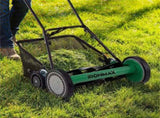 18-Inch 5-Blade Push Reel Lawn Mower with Grass Catcher, Manual Walk-Behind Mower with 4-Level 72753871
