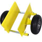 600lb Panel Dolly , 10in. Pneumatic Wheels,yellow W46559168