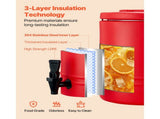 3 Gal/11.4L Insulated Beverage Dispenser with Spigot, Thermal Hot and Cold Drink Server, Food-Grade 68526461
