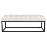 Metal Base Upholstered Bench for Bedroom for Entryway W68049948