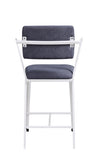 Grey and White Padded Counter Height Chair B062P209230