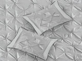 7-Piece King 100% Polyester Pieced Pleated Tufted Comforter Set B035P463170