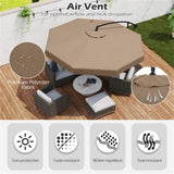 10 Feet Patio Cantilever Umbrella - Taupe 16606526