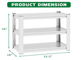 40-50 Gallon Fish Tank Stand - Metal Aquarium Stand, 31.5 "L x 18 "W x 34"H Adjustable Heavy Duty 18850243